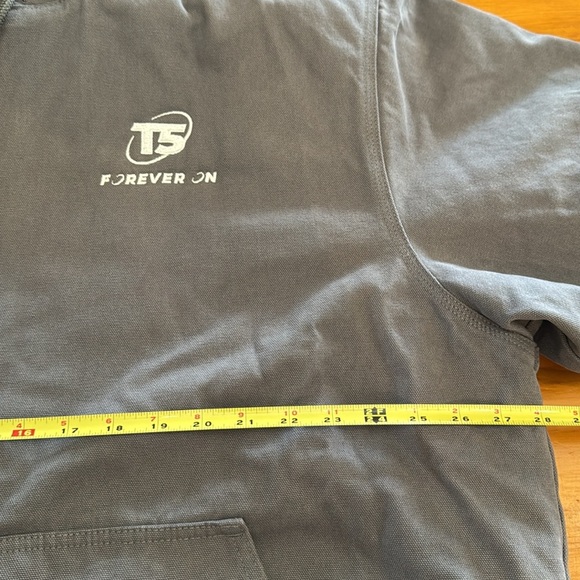 Cornerstone Washed Duck Cloth Insulated Hooded Work Jacket, Metal Grey - Picture 8 of 11